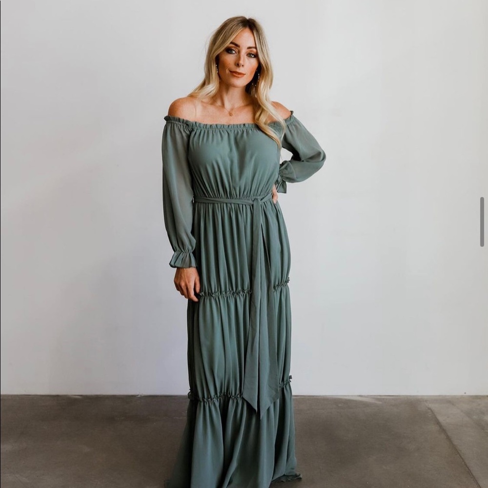 Baltic Born Isabel Maxi Dress - Dark Sage Green